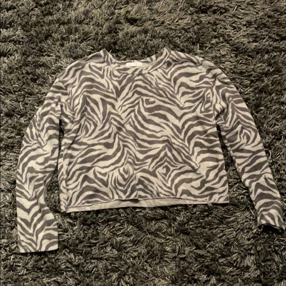 Zebra Print Long Sleeve